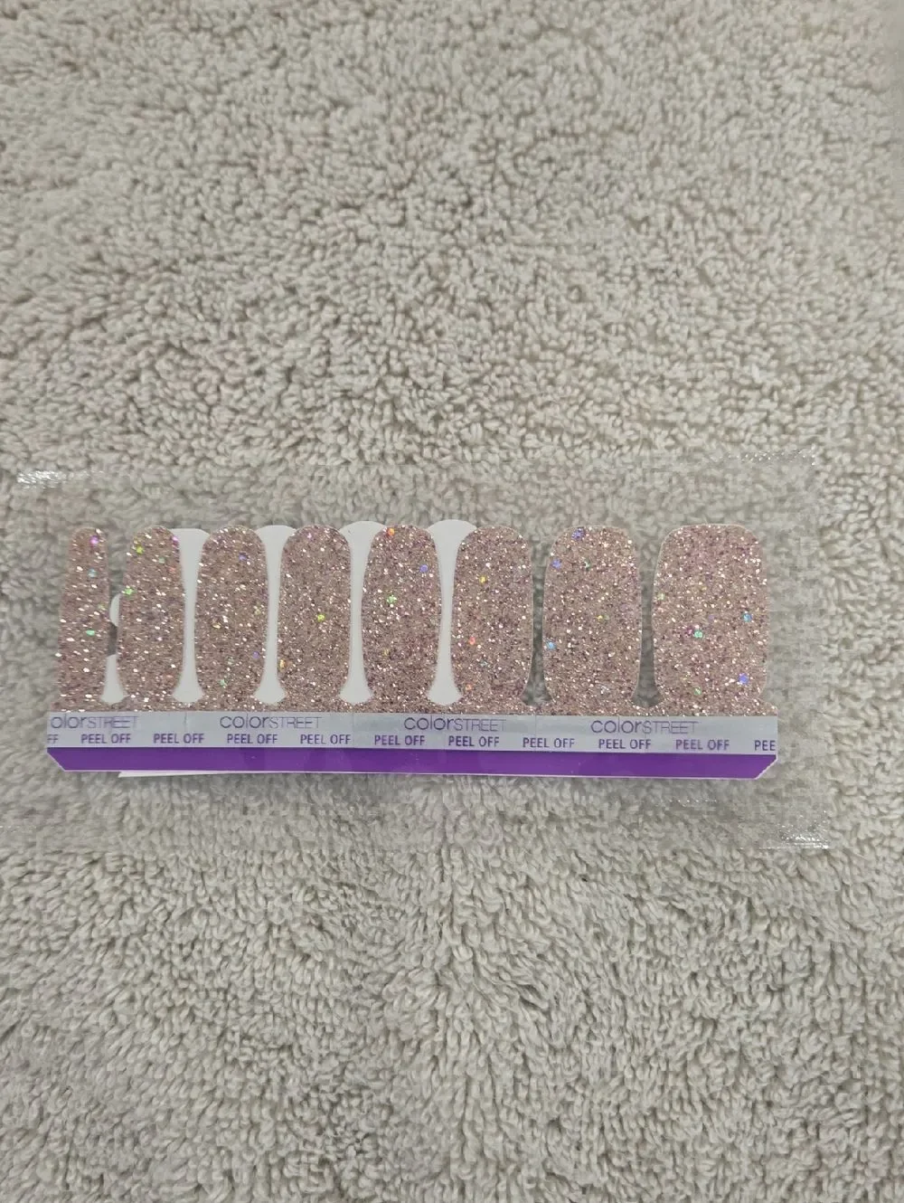 Color Street Glitter Nail Polish Strips, Set Of 6